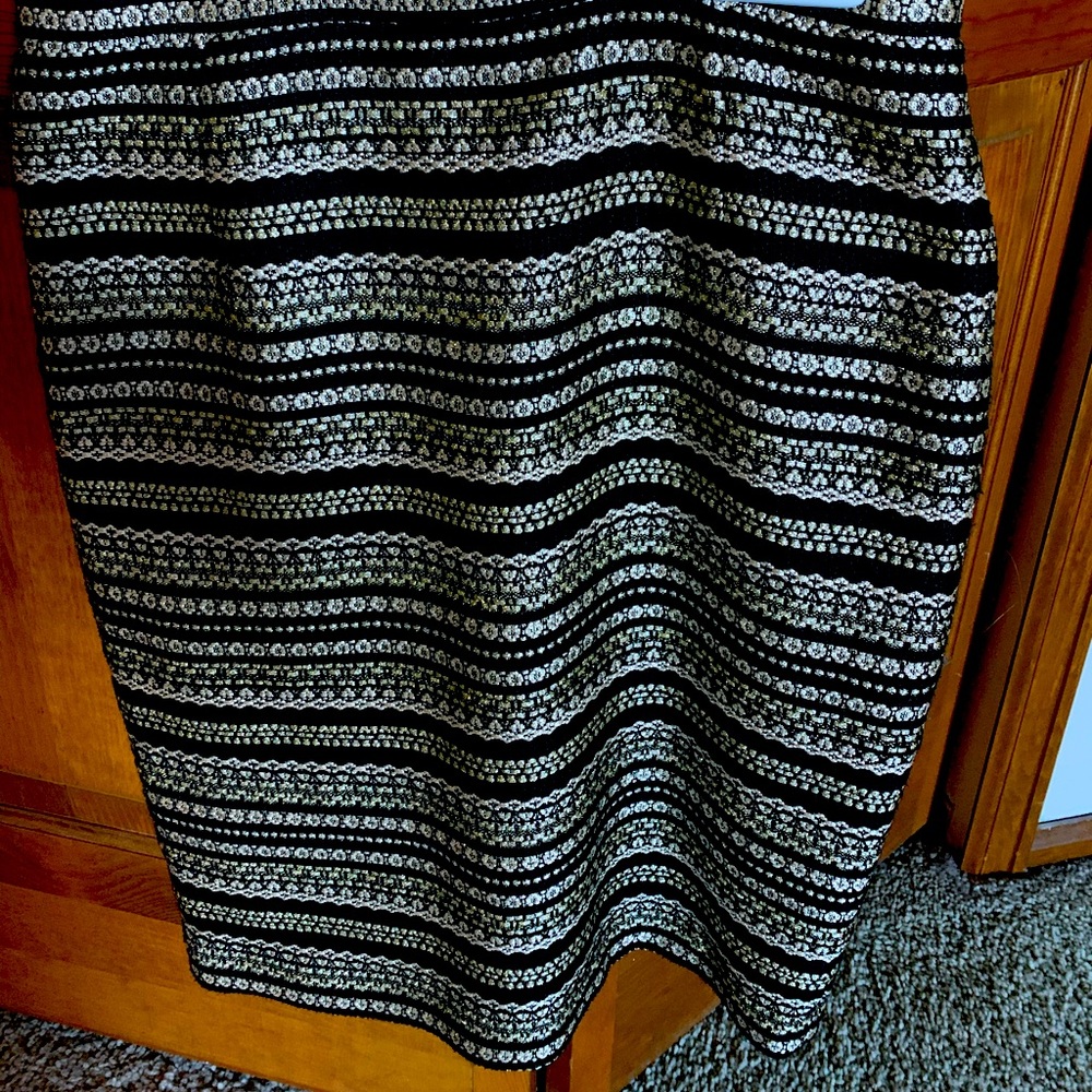Antonio Melani black and gold skirt